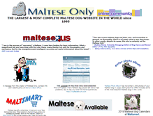 Tablet Screenshot of malteseonly.com